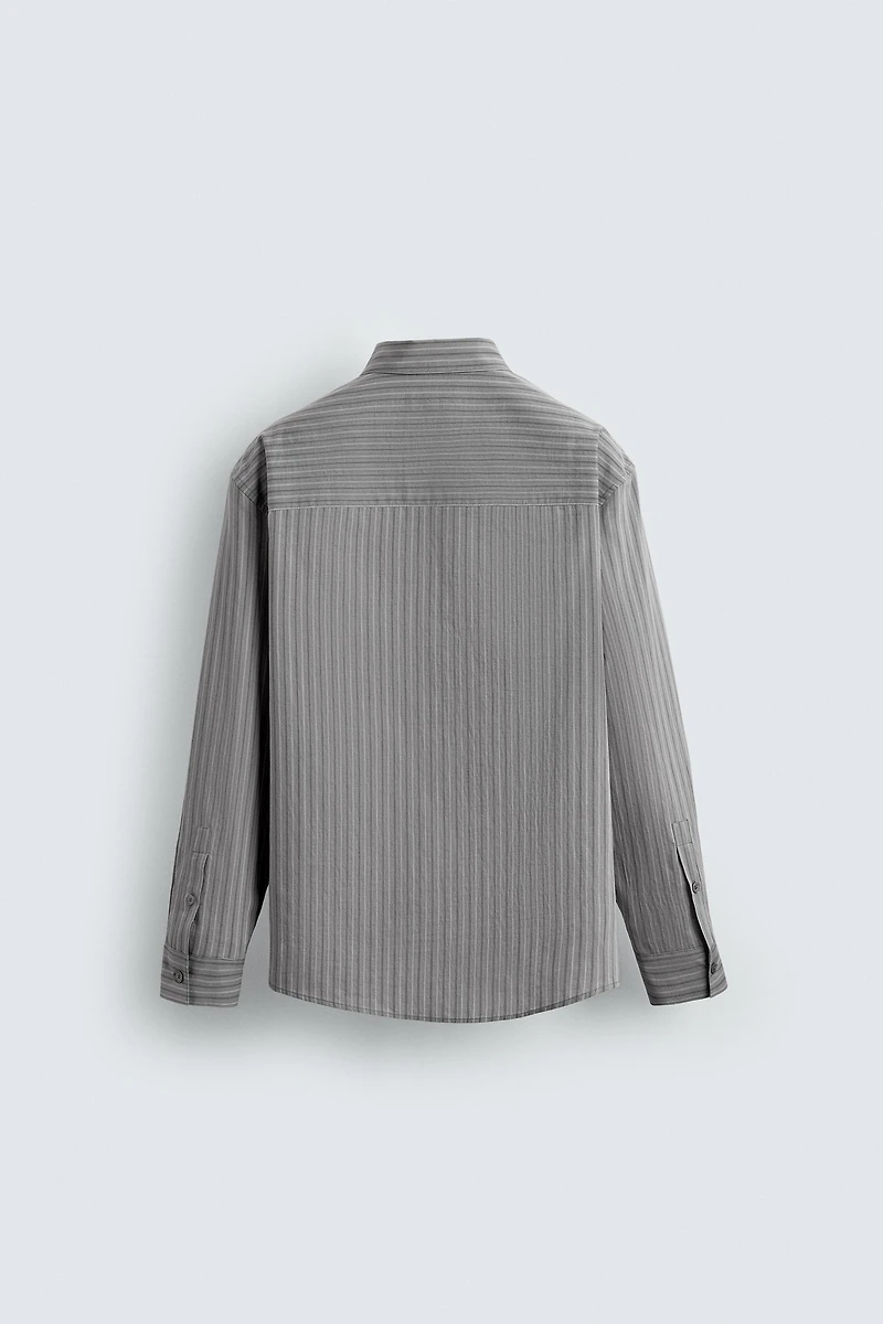 TEXTURED STRIPED SHIRT