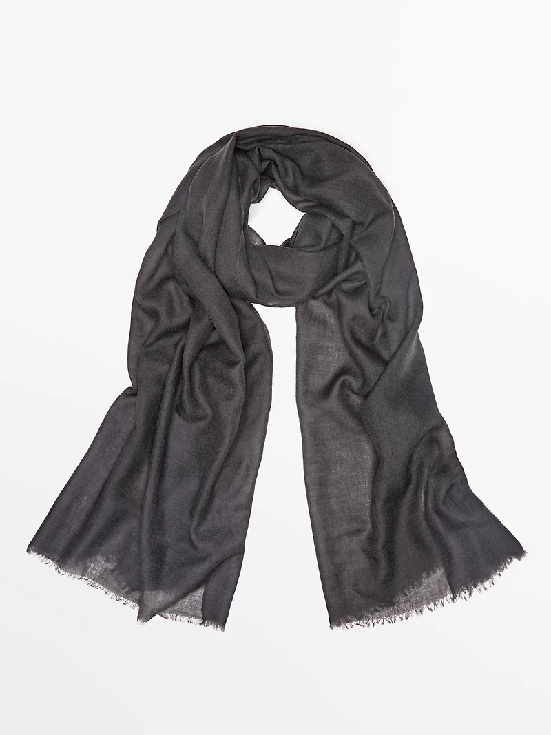 Thin lightweight 100% wool scarf