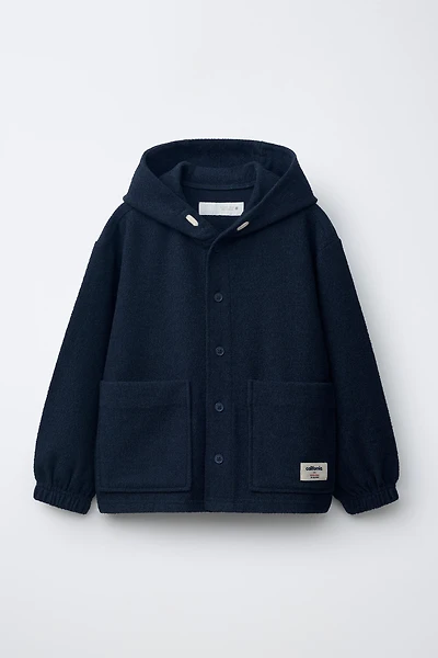 RUSTIC HOODED OVERSHIRT