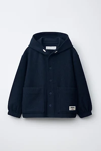RUSTIC HOODED OVERSHIRT