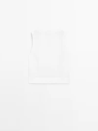 100% linen blouse with seam details