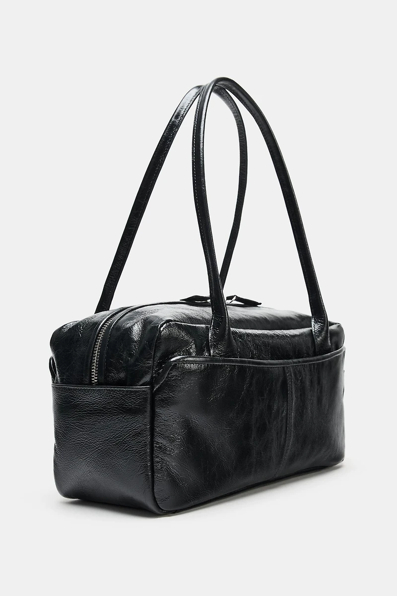 LEATHER BOWLING BAG