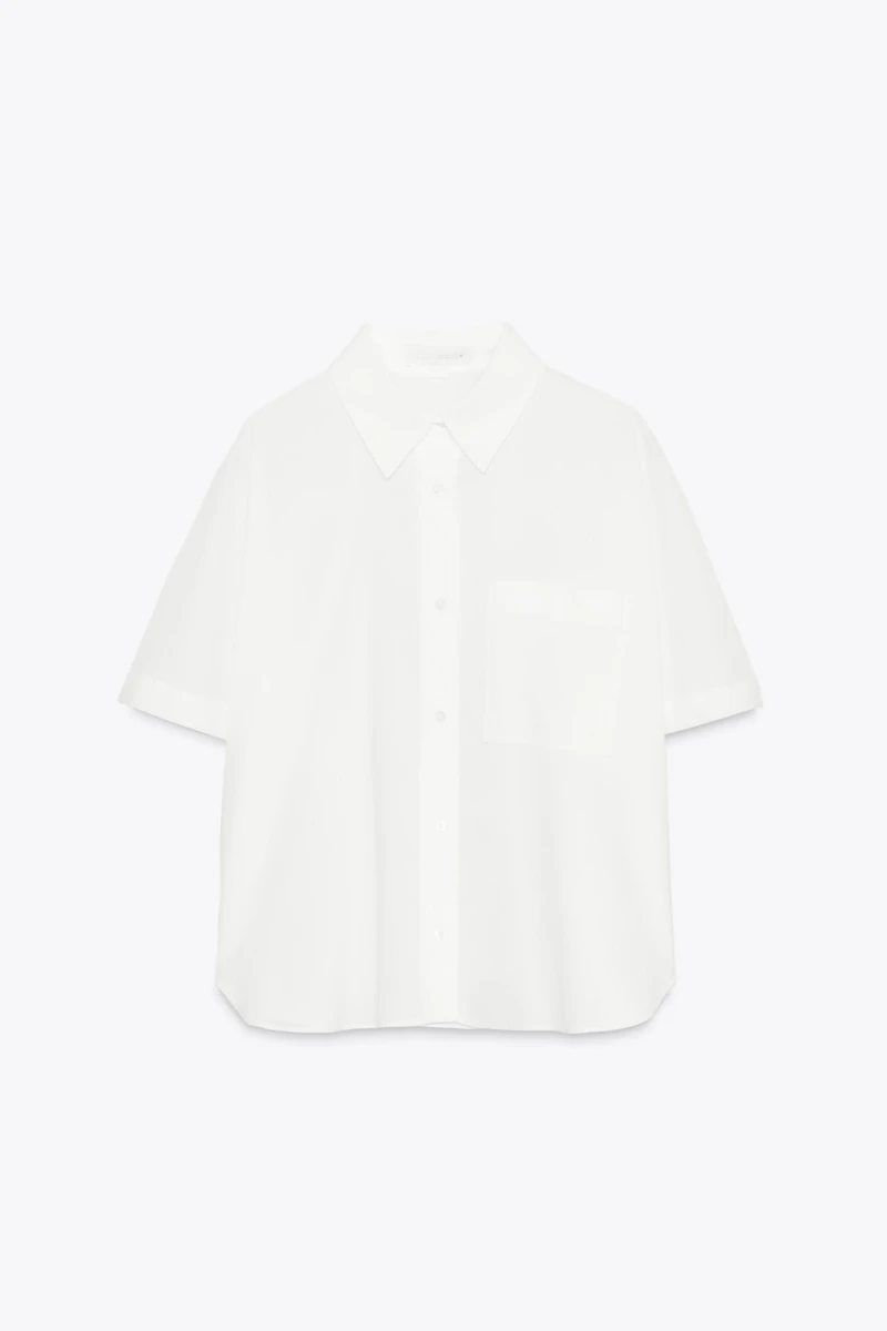 SEMI-SHEER COTTON SHIRT