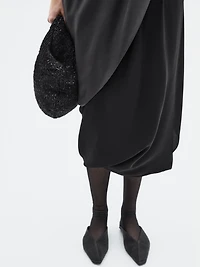 Mid-size crochet knit leather bag - LIMITED