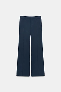 LOW-RISE STRAIGHT LEG PANTS
