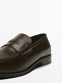Mocassins en cuir avec patte