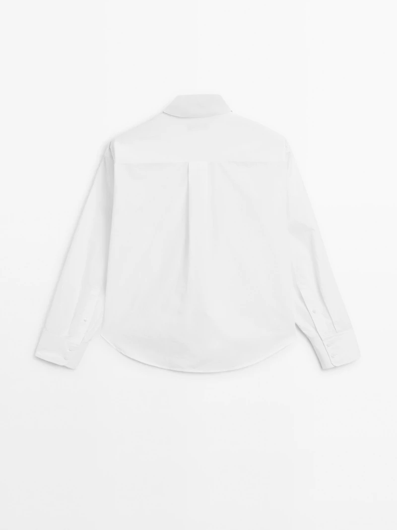 Chemisier 100 % coton couture apparente
