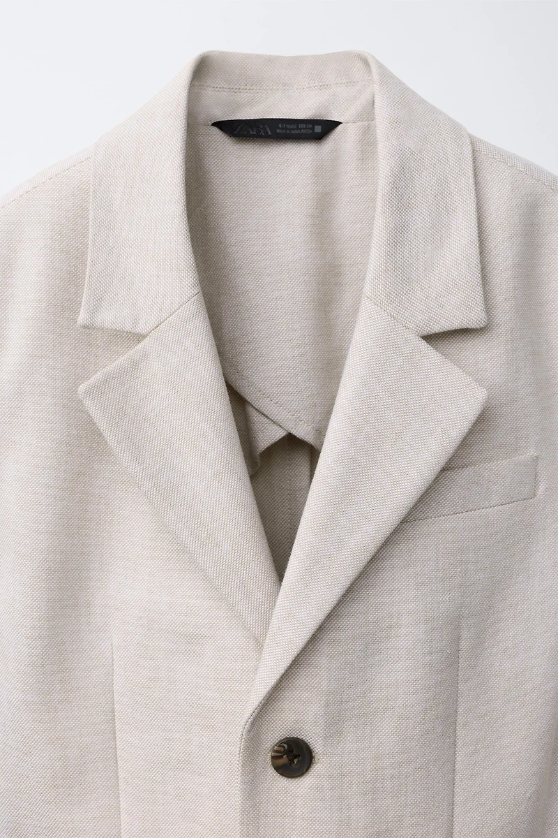VESTE DE COSTUME AVEC COTON ET LIN