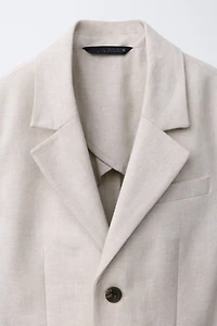 VESTE DE COSTUME AVEC COTON ET LIN