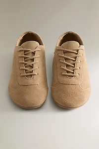 KIDS LEATHER TRAINERS