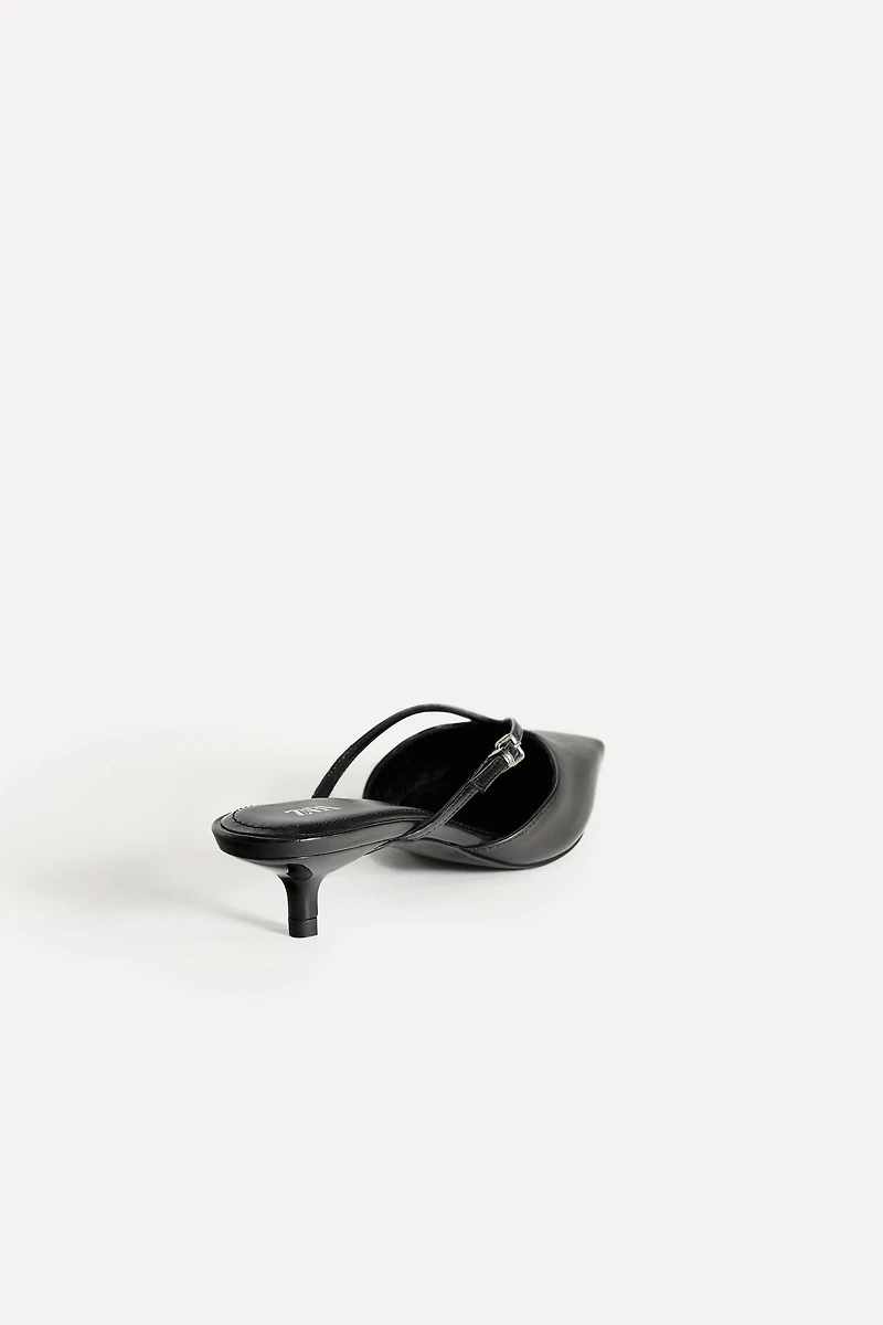 LEATHER HEELED MULES 50TH ANNIVERSARY