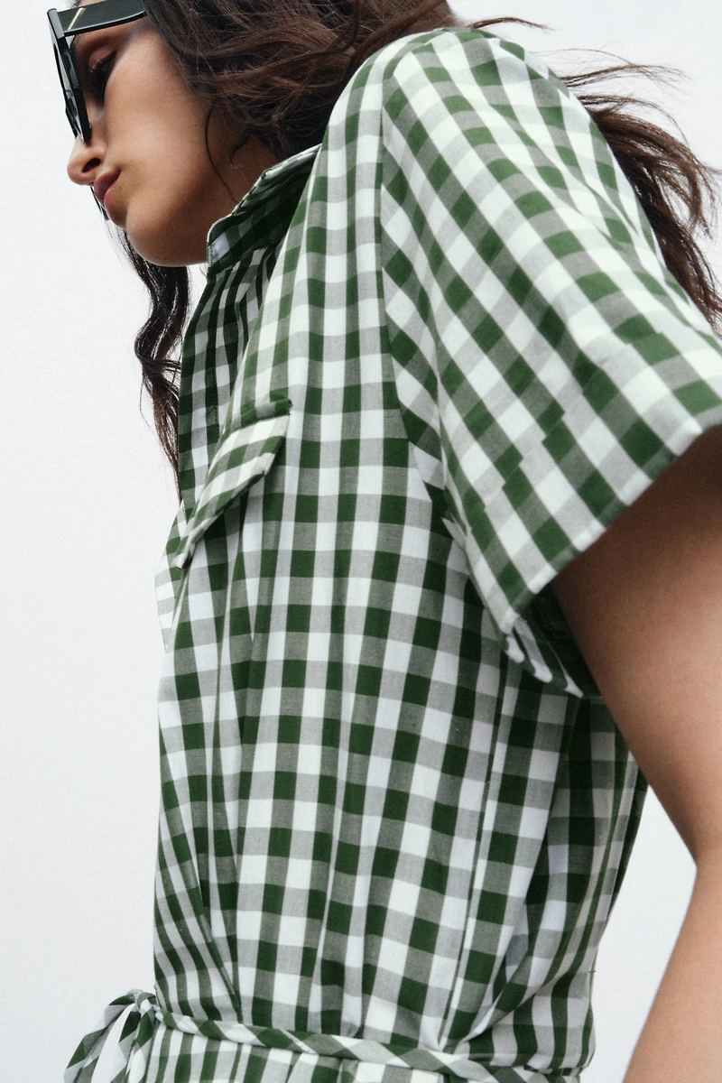 ROBE CHEMISE À CARREAUX VICHY ZW COLLECTION