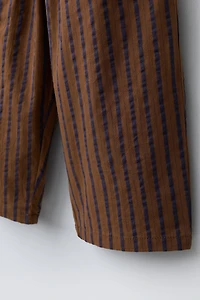 PANTALON BALLON RAYÉ SEERSUCKER
