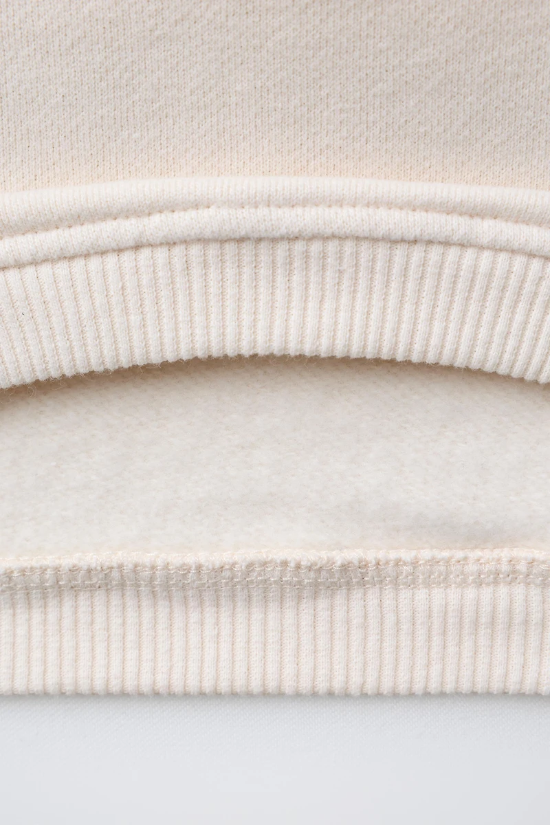 VELVET BOW SWEATSHIRT