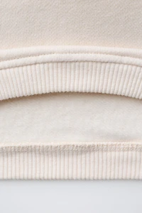 VELVET BOW SWEATSHIRT