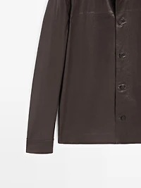 Nappa leather overshirt - LIMITED