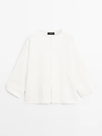 Kimono avec boutons 100 % lin