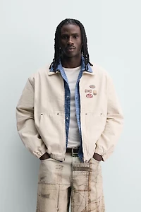 BLOUSON COUPE DÉCONTRACTÉE AVEC PIÈCES
