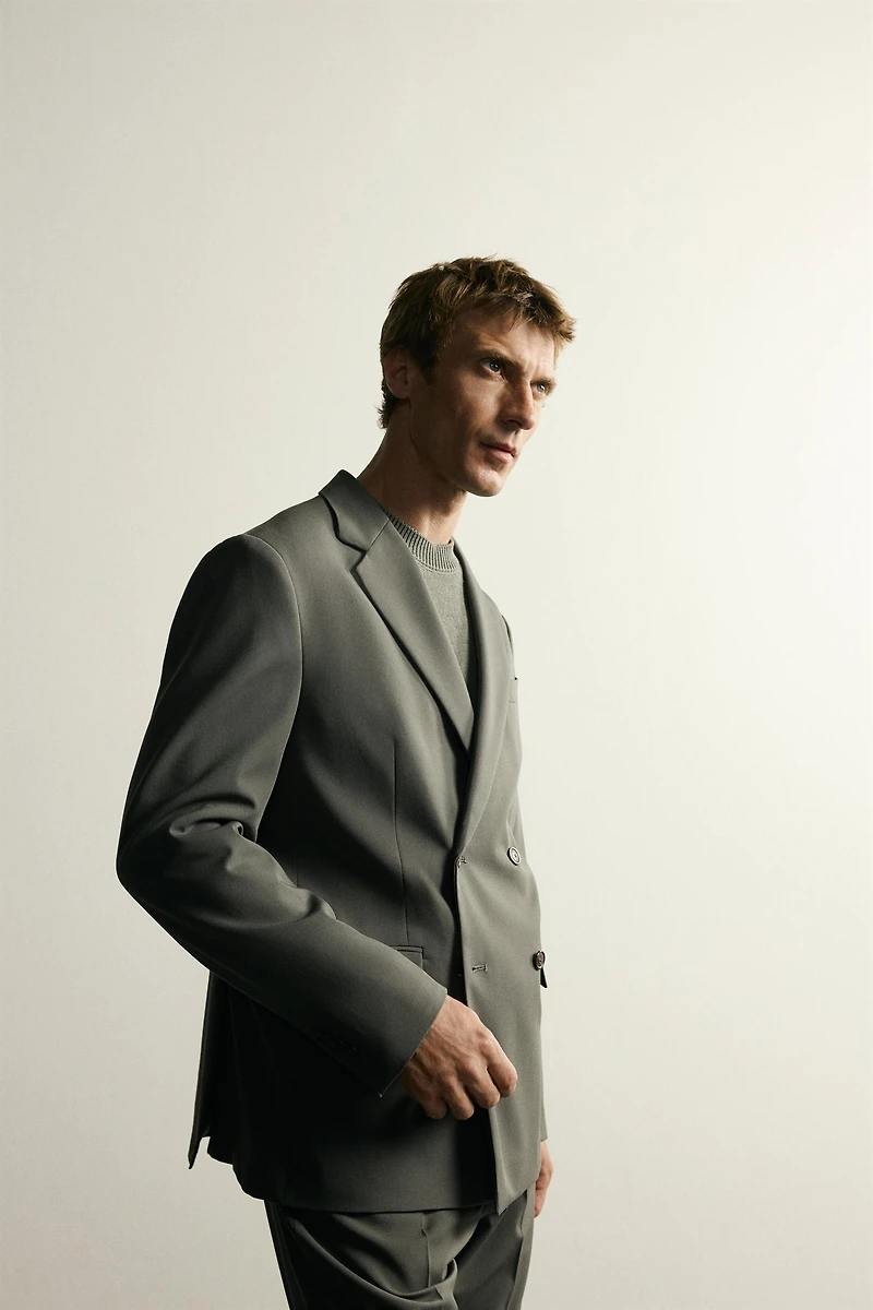 VESTE DE COSTUME CROISÉE CONFORT