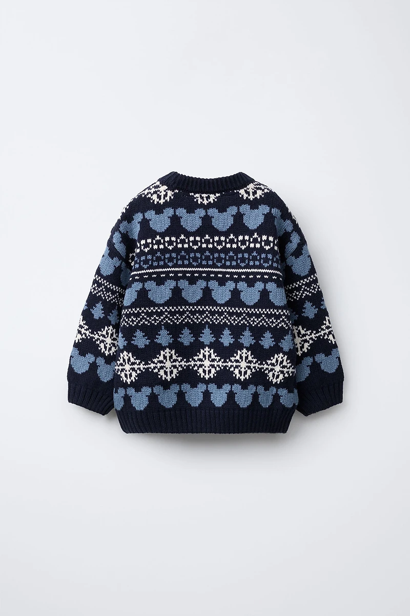 PULL EN MAILLE JACQUARD MICKEY MOUSE © DISNEY