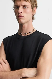 IRREGULAR KNIT TANK TOP