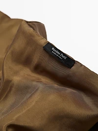 Quilted 100% silk bandana