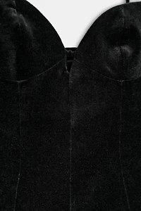 SHORT STRAPPY VOLUMINOUS DRESS