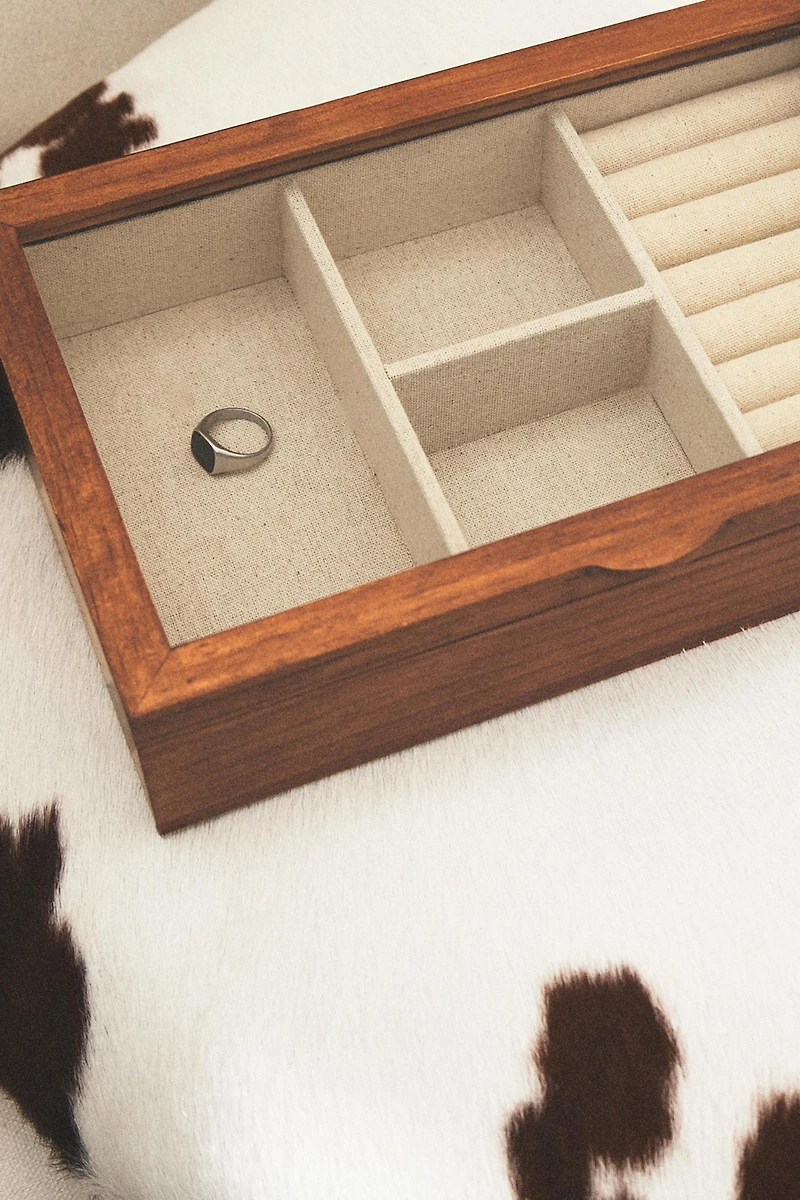 WOODEN JEWELLERY BOX