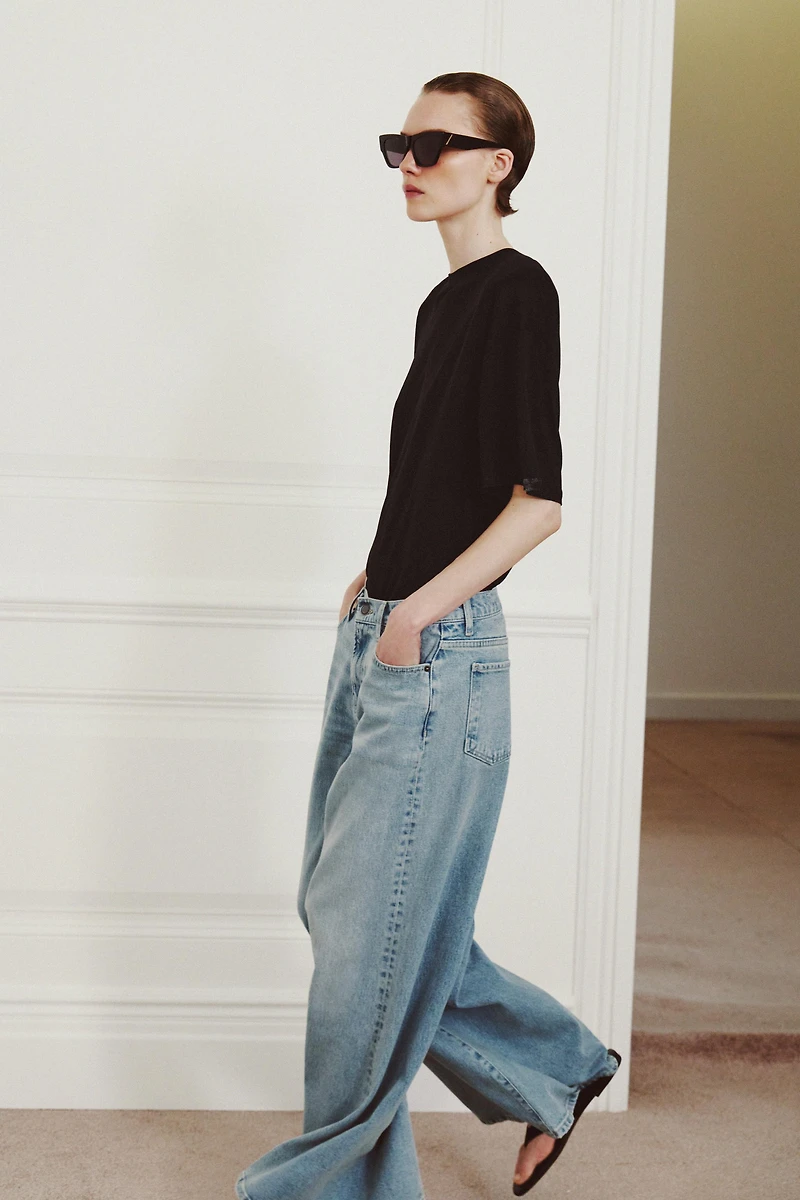 JEAN ZW COLLECTION MAXI WIDE LEG TAILLE BASSE