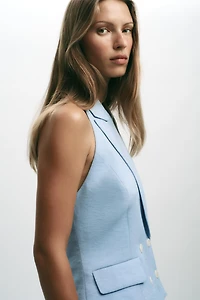 HALTER DOUBLE BREASTED VEST