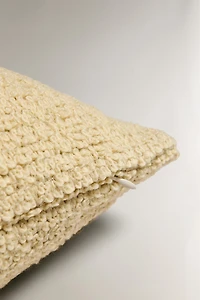 WAVY WOOL BLEND THROW PILLOW COVER