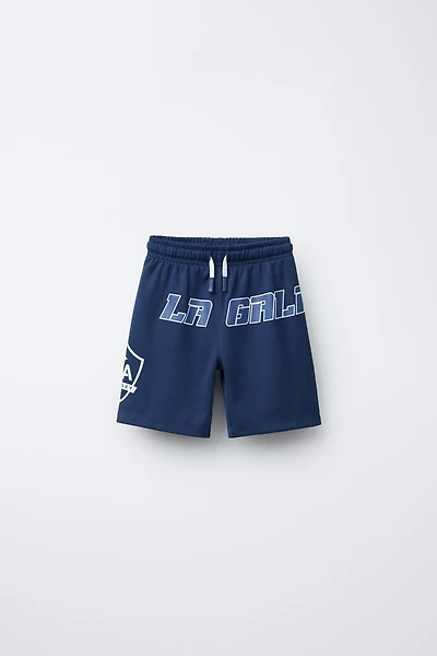 LOS ANGELES GALAXY MLS © STRAIGHT PLUSH SHORTS