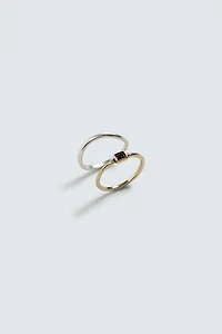COMBINED METAL RINGS PACK OF 2