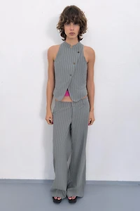 STRIPED WRAP VEST
