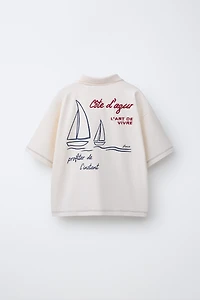 POLO IMPRIMÉ INSCRIPTION