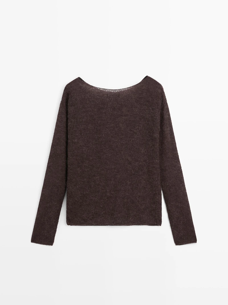 Pull maille laine et alpaga