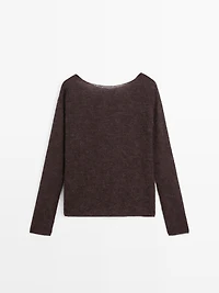 Pull maille laine et alpaga