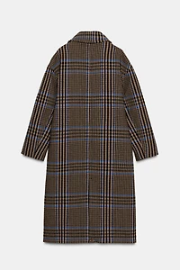 OVERSIZED PLAID COAT