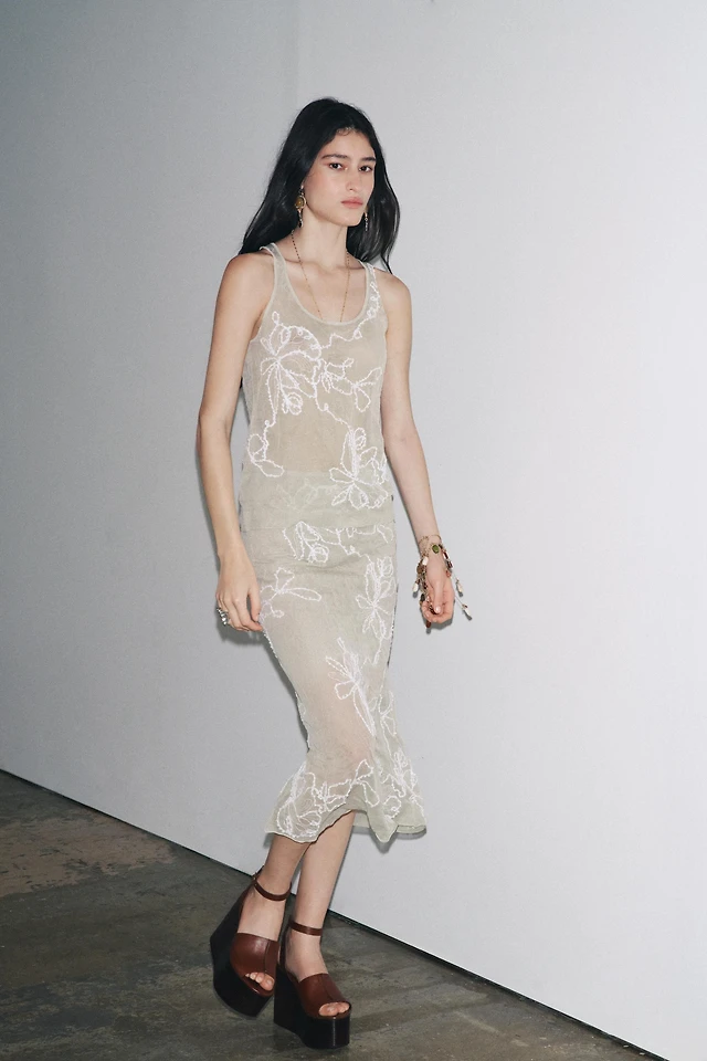 Zara SEMI-SHEER STRUCTURED KNIT TOP | Place Rosemre