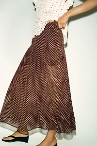 POLKA DOT MIDI SKIRT
