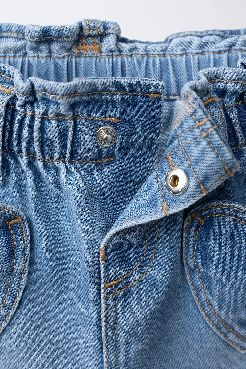 HEART POCKET DENIM SHORTS