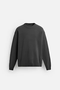 SOFT TEXTURED KNIT SWEATER