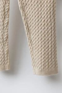 LEGGING EN MAILLE À TORSADES