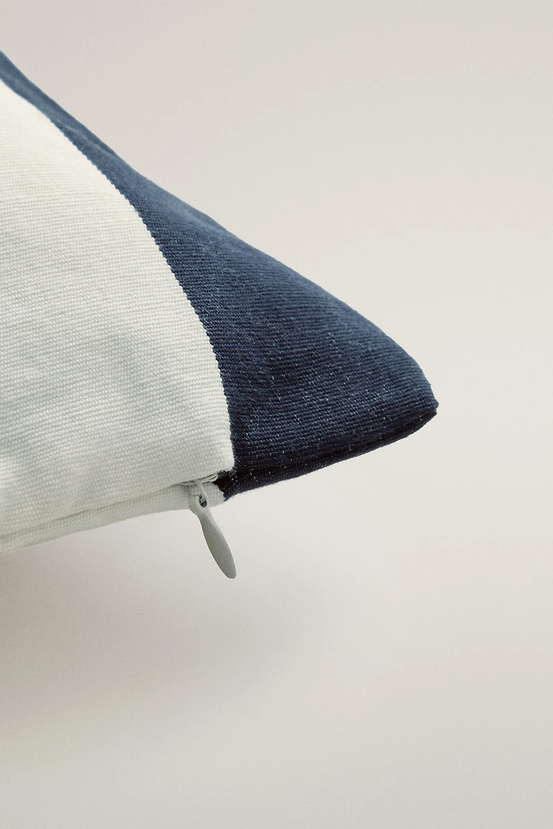 WIDE STRIPE THROW PILLOW COVER