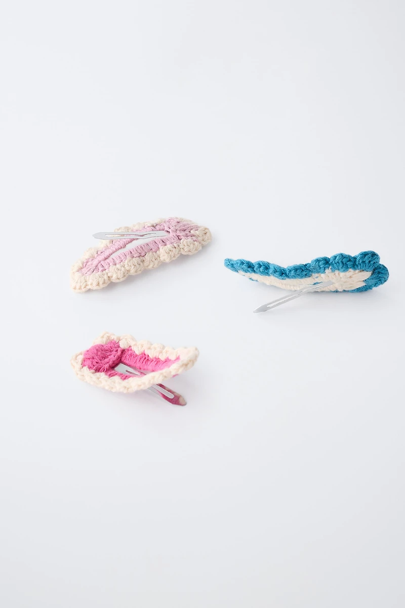THREE-PACK OF CROCHET CLIPS