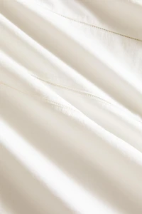 CHILDREN'S POPLIN FLAT SHEET WITH HEMSTITCHING
