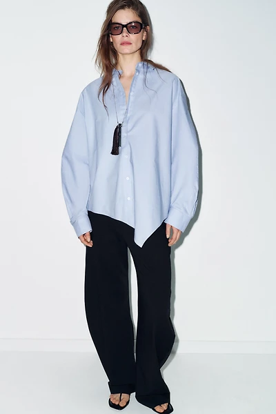 ASYMMETRIC OXFORD SHIRT