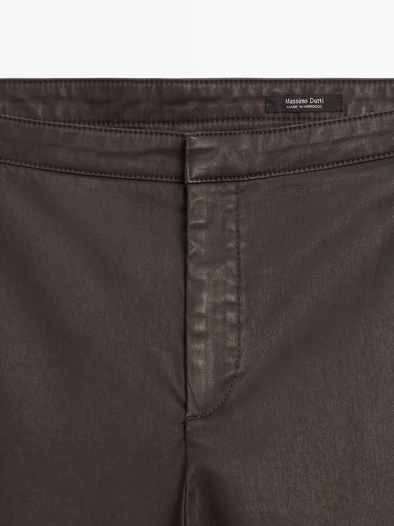 Pantalon flare cropped