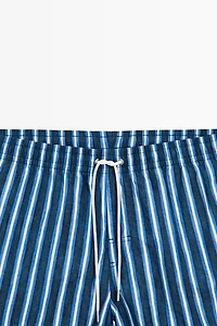 Tri-color striped swimming trunks