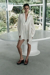 LIMITED EDITION WRINKLE EFFECT LINEN SHIRT